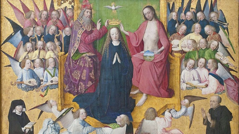 Marija upriličuje čovjeka za Presveto Trojstvo 1 maria et trinitas