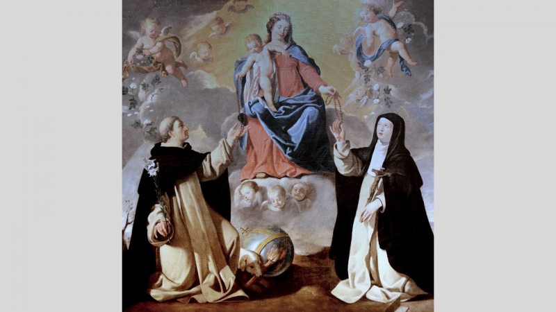 Ja sam Gospa od Krunice 1 la vierge remettant le rosaire
