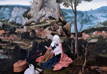 repos pendant la fuite en egypte joachim patinier